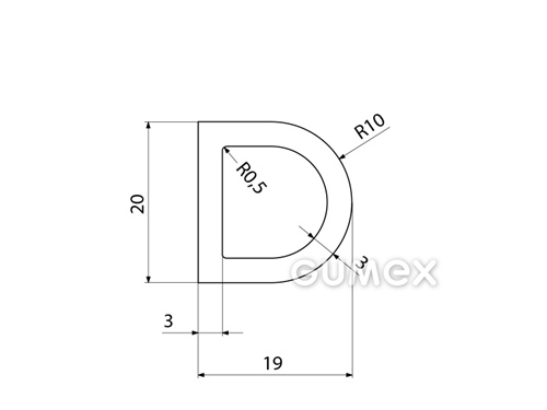 SILIKONPROFILE D-FORM